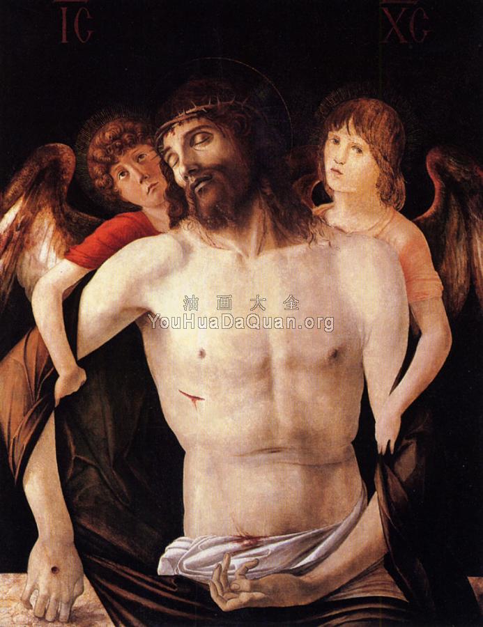 Bellini Giovanni The dead christ supported by two angels - 乔凡尼·贝利尼